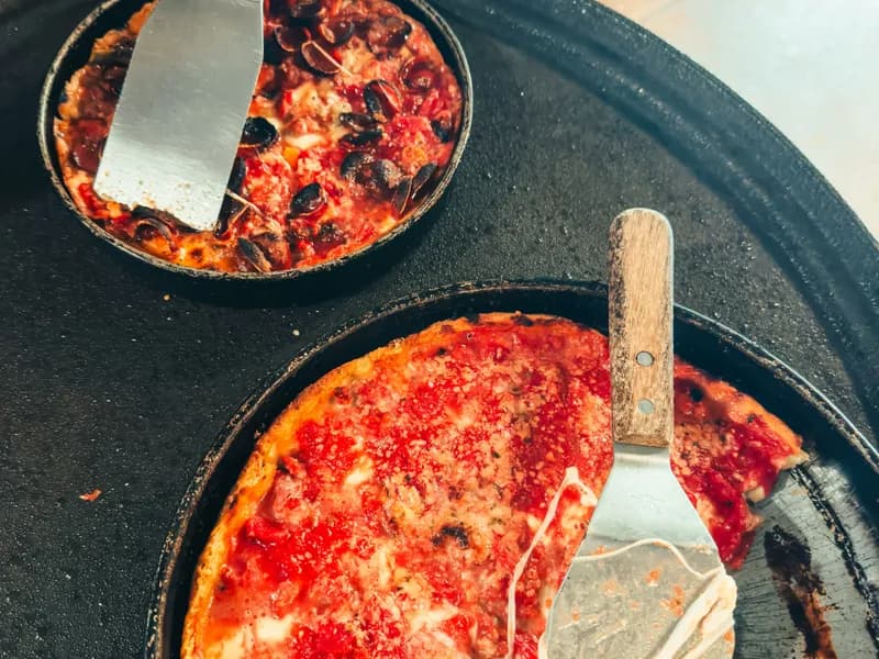 Deep-Dish Pizza at Lou Malnati's