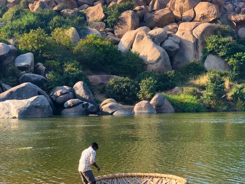 Coracle Ride on the Tungabhadra
