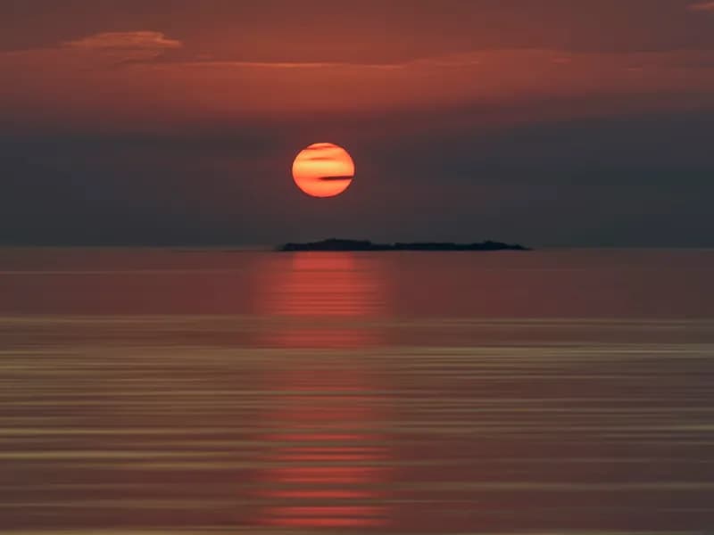 Sunset over the Rio de la Plata