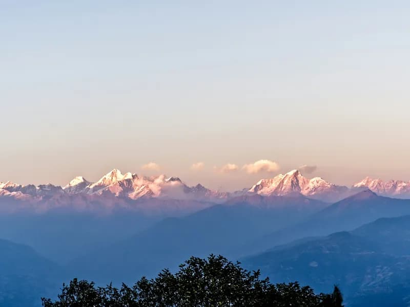 Nagarkot Sunrise Over the Himalayas