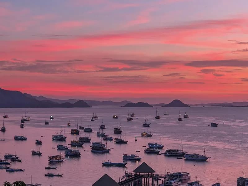 Labuan Bajo Sunset from Sylvia Hill
