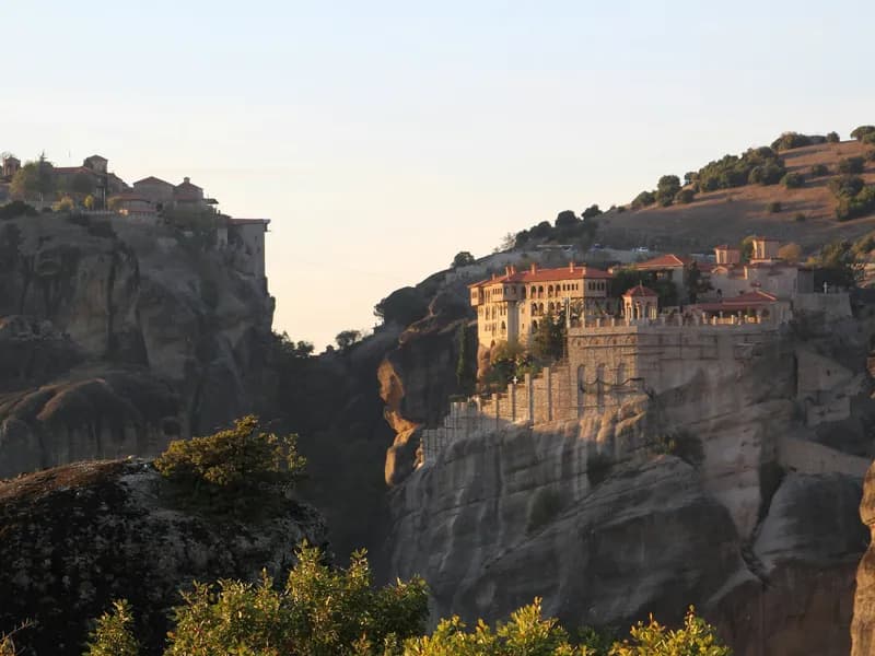 Sunset at Meteora Viewpoints