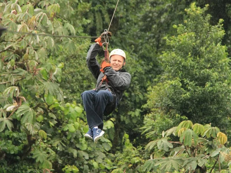 Zip-Lining Over the Cloud Forest