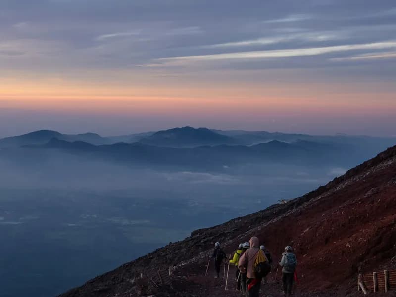 Climbing the Yoshida Trail