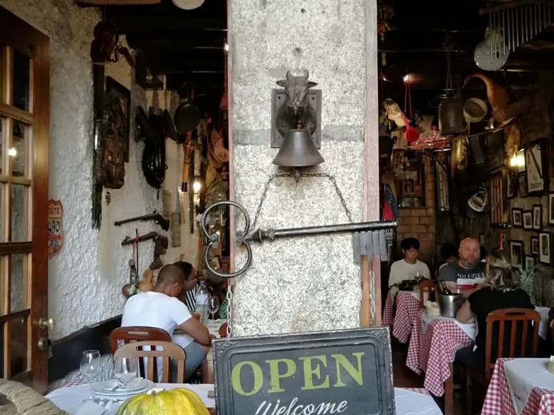 Francesinha at a Local Tasca